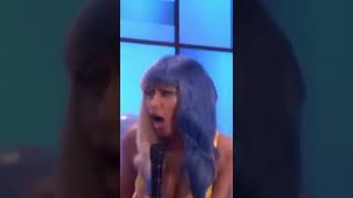 NICKI MINAJ SINGS WITH A FAN [upl. by Merkle169]