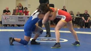 2016 ONT JR Prov FW48kg Farrantina Gatta Brock vs Natassya Lu Guelph FINAL [upl. by Sheaff518]