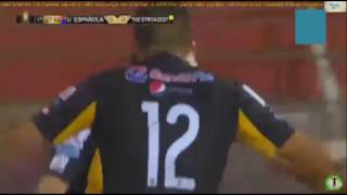 Gol de Alejandro Chumacero  Union Española 0 x 1 The Strongest  Copa Libertadores [upl. by Kosiur545]