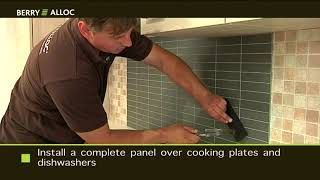 BerryAlloc Installation Video Kitchen Wall English [upl. by Acsecnarf]