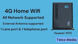 4G Home Wifi Router Huawei 5172 All Sim Supported [upl. by Esorrebma169]