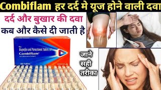 Combiflam tablet Ibuprofen and paracetamol tabletfeverHeadacheknee pain use in hindi [upl. by Aima315]