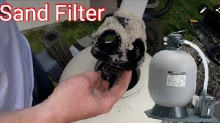 How to set up a Sand Filter System to Above ground pool Intex Krystal Clear [upl. by Esereht]