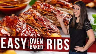 Easy Oven Baked Ribs Spareribs Baby Back or St Louisstyle [upl. by Helene]