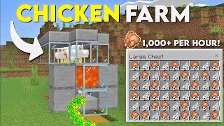 Chicken Farm Minecraft Bedrock 120 Tutorial MCPEXBOXPS4 [upl. by Liu]