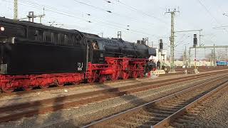 01 1104 von quotFaszination Dampfquot verlässt am 16122023 den Hauptbahnhof Erfurt  Schublok 218 4679 [upl. by Etnomed]