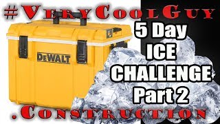 5 Day Ice Challenge  Dewalt Toughsystem Cooler Box Part 2 [upl. by Enaelem42]