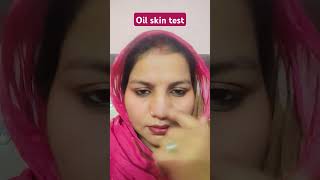 Oil skin test 😟funnyvirel trending sorts ytshortsindia trends funny commedystatus [upl. by Shaina672]