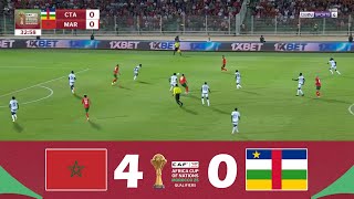 Maroc  République Centrafricaine 40  Éliminatoires AFCON 2025  Résumé de Match [upl. by Aubreir991]