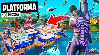 100 WIDZÓW na PLATFORMĘ w OG REMIX Fortnite [upl. by Elleda225]