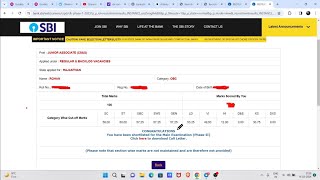 My SBI Clerk Prelims Scorecard 2024🤯 sbi sbiclerk [upl. by Arinaj]