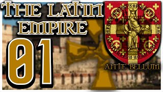 1 Landing On Constantinople  The Latin Empire  Lets Play Ante Bellum  Modded EU4 130 [upl. by Ohaus541]