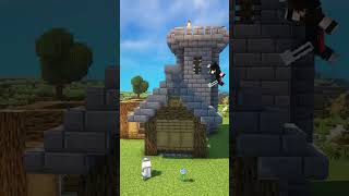 I built a starter castle in Minecraft for all players foryou shortvideos youtubeshorts minecraft [upl. by Yaras417]