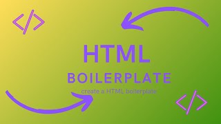 How to create a HTML boilerplate Create HTML boilerplate [upl. by Laurens936]