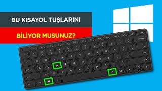 Bu Klavye Kısayol Tuşlarını Biliyor musunuz  Windows Kısayol Tuşları [upl. by Coray]