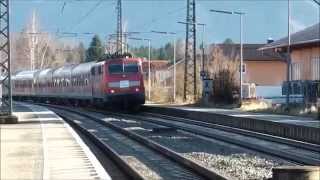 Bernau am Chiemsee  Meridian DBErsatzzug  railjets  Güterzüge  EC [upl. by Alamac698]