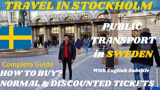 Travel in Stockholm Sweden with SL  How to buy Tickets amp get discounts Useful apps for daily use [upl. by Hotchkiss]