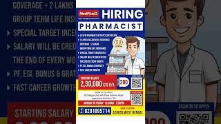 MedPlus Recruitment 2024  Pharmacist Vacancy 2024  Job in Kolkata  Job Vacancy 2024 [upl. by Enitsirhc782]