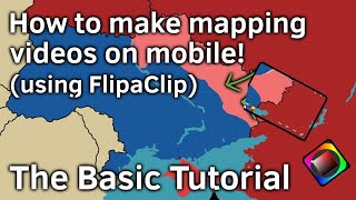 The Basic Tutorial How to make mapping videos on mobile using Flipaclip [upl. by Latisha729]