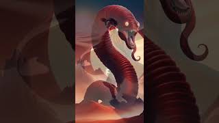 Death Lurks in the Desert The Mongolian Death Worm horrorshorts monsterstory monsters cryptids [upl. by Huttan]