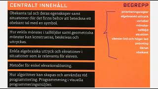 21 Numeriska uttryck Matematik grundvux delkurs 3 Kapitel 2  Algebra [upl. by Charbonnier]