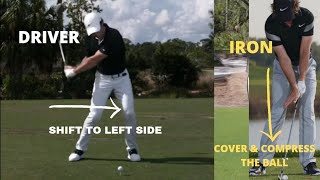 Rory McIlroy GolfSwing Driver VS Iron [upl. by Tuhn]