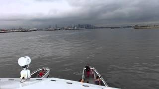 High speed ferry into Boston from Hingham [upl. by Aerehs]