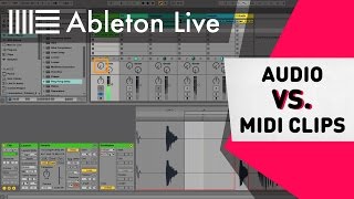 Ableton Live Tutorial  Audio vs MIDI Clips [upl. by Nue587]