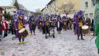 Guggemusik Zinke Waggis am Fasnachtsumzug in Weil am Rhein 2024 in 4K [upl. by Ecnarret77]