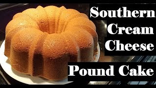 Southern Cream Cheese Pound Cake  Holiday Dessert [upl. by Johiah]