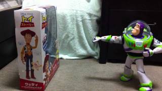 実写バズ・ウッディ救出作戦 1分51秒動画セリフ有 Toy Story Buzz Saving Woody Stop Motion Video  Disney [upl. by Zolnay63]