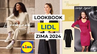 Lookbook Lidl Zima 2024  Moda damska  Sukienki spodnie legginsy swetry bluzy kurtki płaszcze [upl. by Ordway692]