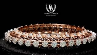 Diamond Pacheli Bangles  Latest Designs By Brij Diamonds Pacheli Bangles 💎 Diamonds [upl. by Olvan583]