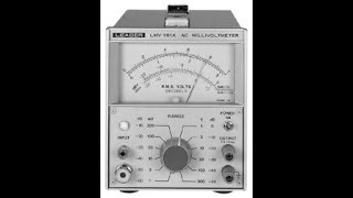 Leader LMV181A AC Millivoltmeter  Introduction and Test [upl. by Dib]