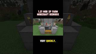 Best 121 Mob XP Farm Tutorial in Minecraft Bedrock minecraft minecraftmobfarm minecraftbedrock [upl. by Ruosnam371]