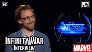 Tom Hiddleston on the charisma amp vulnerability of Loki  Avengers Infinity War Interview [upl. by Ecahc522]