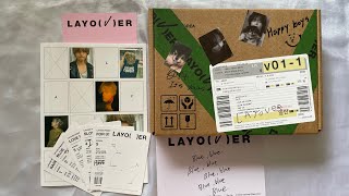 ASMR  V BTS Layover Whisper Tapping Paper Sounds Tracing  Relaxing Kpop Album Unboxing [upl. by Glover]