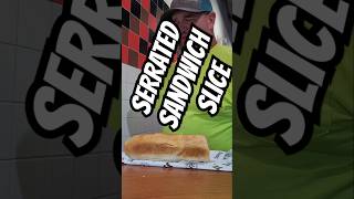 Serrated sandwich slice coldsteelknives csknives shorts lunch amazing sensational [upl. by Etnuahs619]