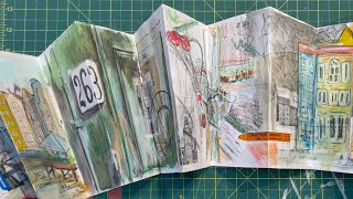 Travel sketchbook flipthrough Holland 2024 [upl. by Benkley821]