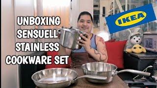 UNBOXING IKEA SENSUELL STAINLESS COOKWARE SET [upl. by Donahue]