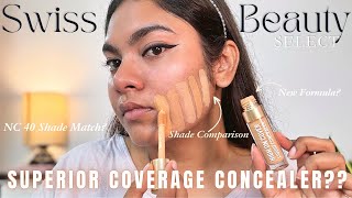 What Comparing Swiss Beauty Select Concealer with OG Swiss Beauty Concealer Swatches amp Review [upl. by Saref]