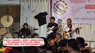 Jenny Lamngaihkim — Tun Anbang Ki Itni Live Video [upl. by Hawkie718]