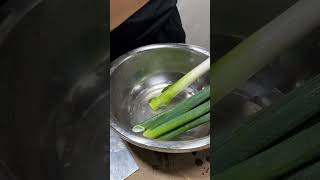 How to cut garlic leaves Vegetables creative art activity vegetable satisfying [upl. by Arah32]