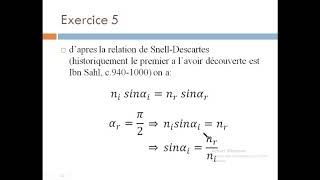 OPTIQUE SM exercice 5 serie 1 [upl. by Arno]