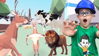 OS ANIMAIS INVADIRAM A CIDADE DEEEER SIMULATOR [upl. by Dranek366]