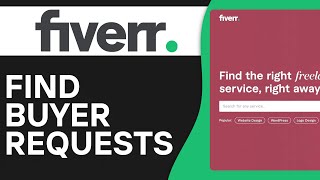 How to Find Buyer Requests on Fiverr Full Guide [upl. by Zeba]