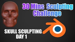 Sculpting in Blender  30 Mins Sculpting Challenge Day 175 blender sculpting anatomy [upl. by Eyoj]