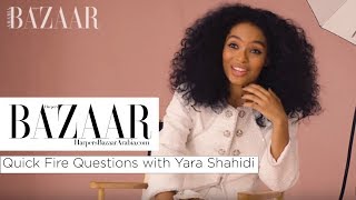 Yara Shahidi Quick Fire Questions  Harpers Bazaar Arabia [upl. by Aeneas353]