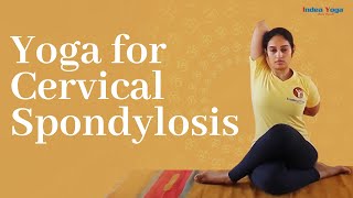 Yoga for Cervical Spondylosis  Simple exercise for Spondylosis  neck and shoulder pain exercise [upl. by Ahsened]