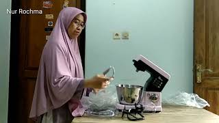 Unboxing Stand Mixer OX 855 Mixer hebat dari Oxone [upl. by Neillij]